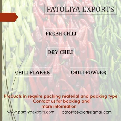 32059EXPORTER OF GREEN CHILI, GINGER, DRUMSTICK, LEMONS, ONION, POMEGRANATE, OKRA, POTATO, GARLIC, TOMATO, CLUSTER BEAN, BOTTLE GOURD, CAPSICUM AND OTHER FRESH VEGETABLES